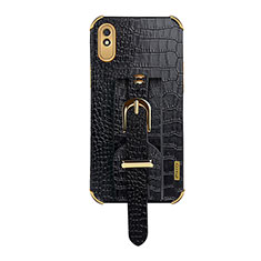 Soft Luxury Leather Snap On Case Cover XD1 for Xiaomi Redmi 9A Black