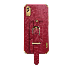Soft Luxury Leather Snap On Case Cover XD1 for Xiaomi Redmi 9AT Red