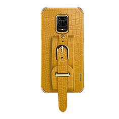 Soft Luxury Leather Snap On Case Cover XD1 for Xiaomi Redmi Note 9 Pro Max Yellow