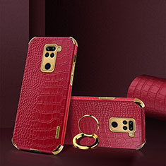 Soft Luxury Leather Snap On Case Cover XD1 for Xiaomi Redmi Note 9 Red