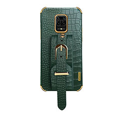 Soft Luxury Leather Snap On Case Cover XD1 for Xiaomi Redmi Note 9S Green