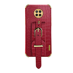 Soft Luxury Leather Snap On Case Cover XD1 for Xiaomi Redmi Note 9T 5G Red