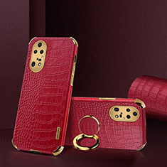 Soft Luxury Leather Snap On Case Cover XD2 for Huawei P50 Pro Red