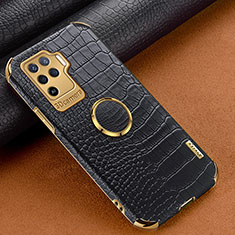 Soft Luxury Leather Snap On Case Cover XD2 for Oppo F19 Pro Black