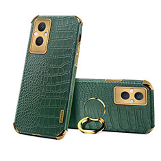 Soft Luxury Leather Snap On Case Cover XD2 for Oppo F21s Pro 5G Green