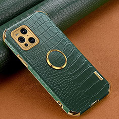 Soft Luxury Leather Snap On Case Cover XD2 for Oppo Find X3 5G Green