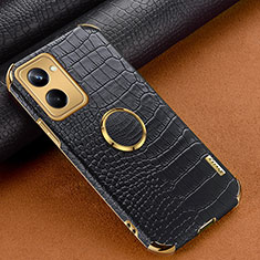 Soft Luxury Leather Snap On Case Cover XD2 for Realme 10 Pro 5G Black