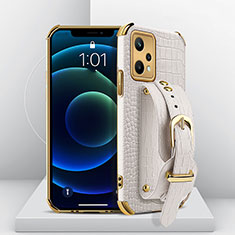 Soft Luxury Leather Snap On Case Cover XD2 for Realme 9 Pro 5G White