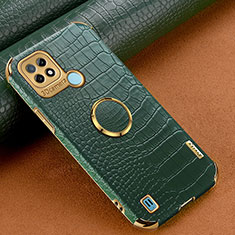 Soft Luxury Leather Snap On Case Cover XD2 for Realme C21 Green