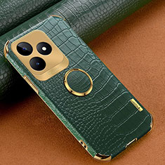 Soft Luxury Leather Snap On Case Cover XD2 for Realme C51 Green