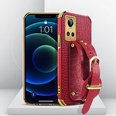 Soft Luxury Leather Snap On Case Cover XD2 for Realme GT Neo3 5G Red