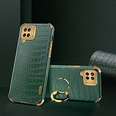 Soft Luxury Leather Snap On Case Cover XD2 for Samsung Galaxy A12 Green
