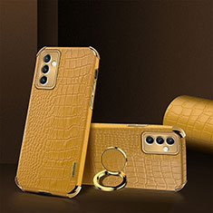Soft Luxury Leather Snap On Case Cover XD2 for Samsung Galaxy A15 5G Yellow
