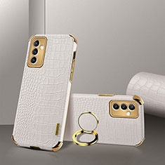 Soft Luxury Leather Snap On Case Cover XD2 for Samsung Galaxy A82 5G White