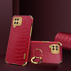 Soft Luxury Leather Snap On Case Cover XD2 for Samsung Galaxy F12 Red