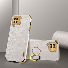 Soft Luxury Leather Snap On Case Cover XD2 for Samsung Galaxy F12 White