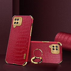 Soft Luxury Leather Snap On Case Cover XD2 for Samsung Galaxy M12 Red