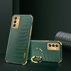 Soft Luxury Leather Snap On Case Cover XD2 for Samsung Galaxy Quantum2 5G Green