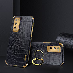 Soft Luxury Leather Snap On Case Cover XD2 for Samsung Galaxy S20 FE (2022) 5G Black