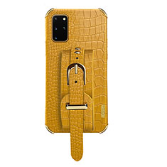 Soft Luxury Leather Snap On Case Cover XD2 for Samsung Galaxy S20 Plus Yellow