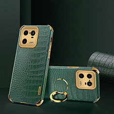 Soft Luxury Leather Snap On Case Cover XD2 for Xiaomi Mi 13 Pro 5G Green