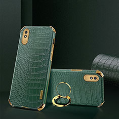 Soft Luxury Leather Snap On Case Cover XD2 for Xiaomi Redmi 9A Green