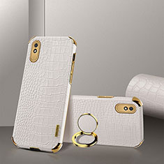 Soft Luxury Leather Snap On Case Cover XD2 for Xiaomi Redmi 9A White