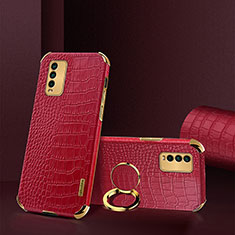 Soft Luxury Leather Snap On Case Cover XD2 for Xiaomi Redmi 9T 4G Red