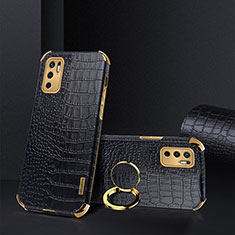 Soft Luxury Leather Snap On Case Cover XD2 for Xiaomi Redmi Note 10T 5G Black