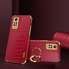 Soft Luxury Leather Snap On Case Cover XD2 for Xiaomi Redmi Note 11 Pro 4G Red