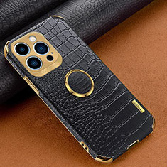 Soft Luxury Leather Snap On Case Cover XD3 for Apple iPhone 14 Pro Black