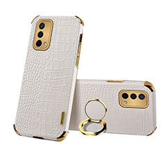 Soft Luxury Leather Snap On Case Cover XD3 for OnePlus Nord N200 5G White
