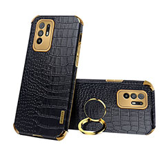 Soft Luxury Leather Snap On Case Cover XD3 for Oppo F19 Pro+ Plus 5G Black