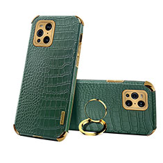 Soft Luxury Leather Snap On Case Cover XD3 for Oppo Find X3 Pro 5G Green