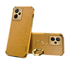 Soft Luxury Leather Snap On Case Cover XD3 for Realme 10 5G Yellow