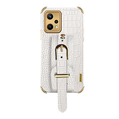 Soft Luxury Leather Snap On Case Cover XD3 for Realme 9 5G White