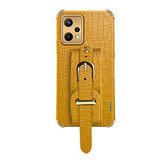 Soft Luxury Leather Snap On Case Cover XD3 for Realme 9 5G Yellow