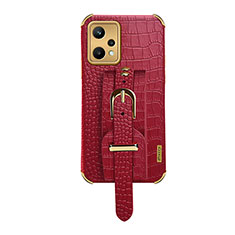Soft Luxury Leather Snap On Case Cover XD3 for Realme 9 Pro 5G Red