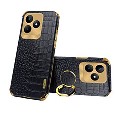 Soft Luxury Leather Snap On Case Cover XD3 for Realme C51 Black