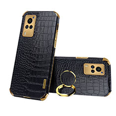 Soft Luxury Leather Snap On Case Cover XD3 for Vivo X60 Pro 5G Black