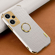 Soft Luxury Leather Snap On Case Cover XD3 for Xiaomi Poco F5 5G White