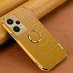 Soft Luxury Leather Snap On Case Cover XD3 for Xiaomi Poco F5 5G Yellow