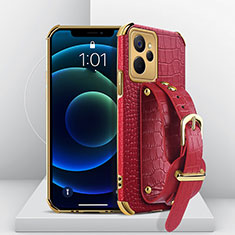 Soft Luxury Leather Snap On Case Cover XD4 for Realme 10 5G Red