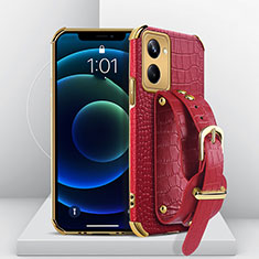Soft Luxury Leather Snap On Case Cover XD4 for Realme 10 Pro 5G Red