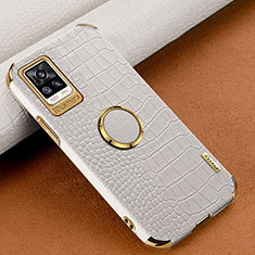 Soft Luxury Leather Snap On Case Cover XD4 for Vivo V20 White