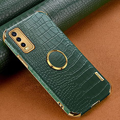 Soft Luxury Leather Snap On Case Cover XD4 for Vivo Y20 Green