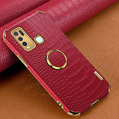 Soft Luxury Leather Snap On Case Cover XD4 for Vivo Y50 Red