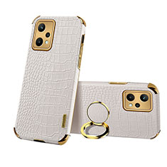 Soft Luxury Leather Snap On Case Cover XD5 for Realme 9 Pro 5G White