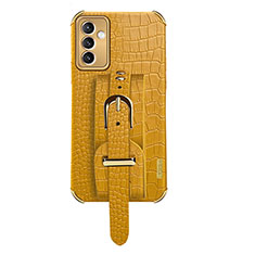 Soft Luxury Leather Snap On Case Cover XD5 for Samsung Galaxy A05s Yellow