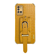 Soft Luxury Leather Snap On Case Cover XD5 for Samsung Galaxy A31 Yellow